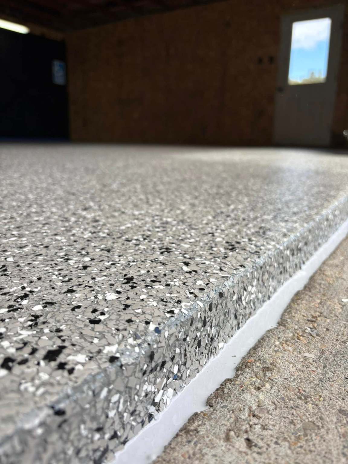 Production floor after coating