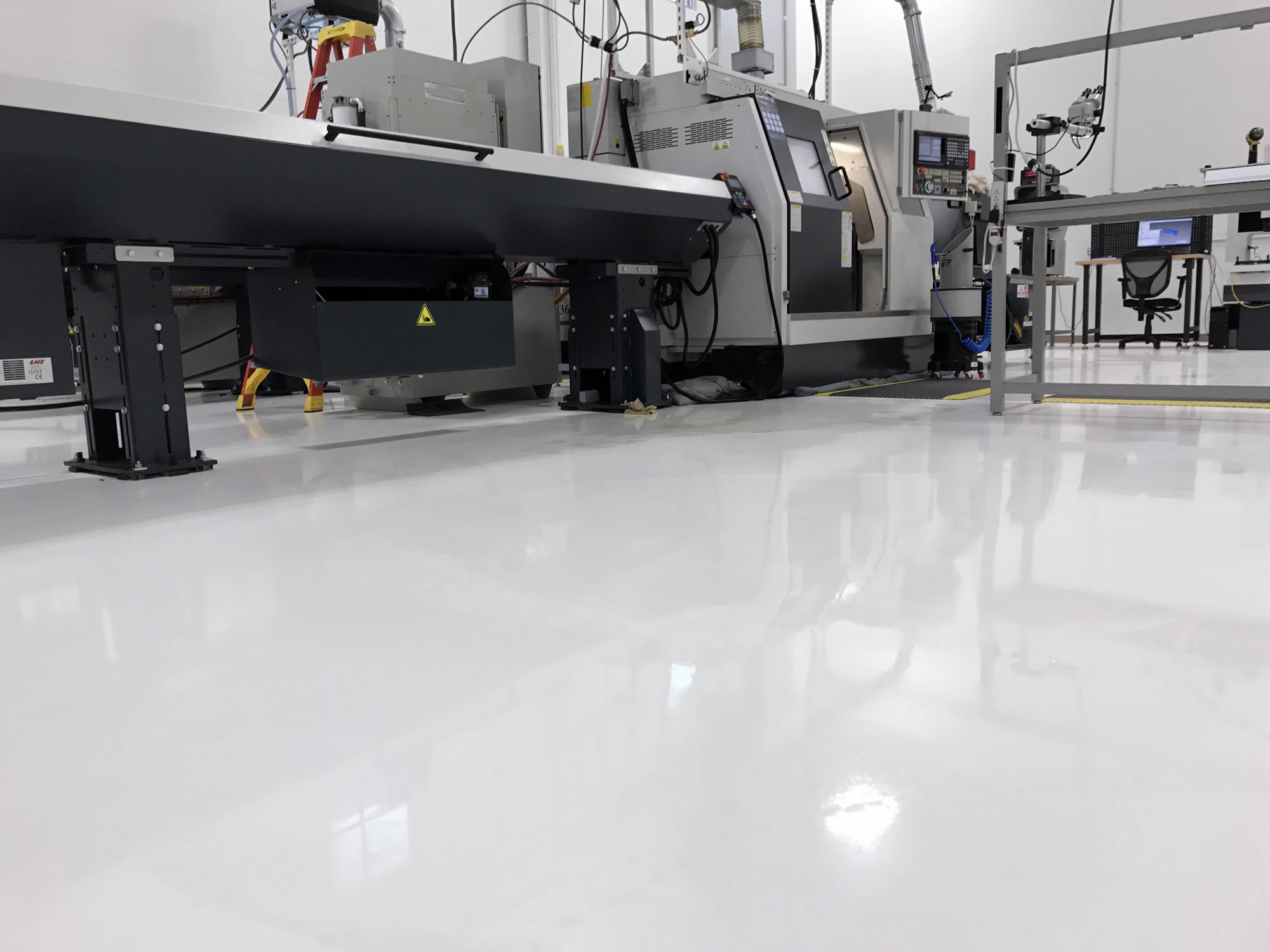 Kalamazoo commercial floor coating project